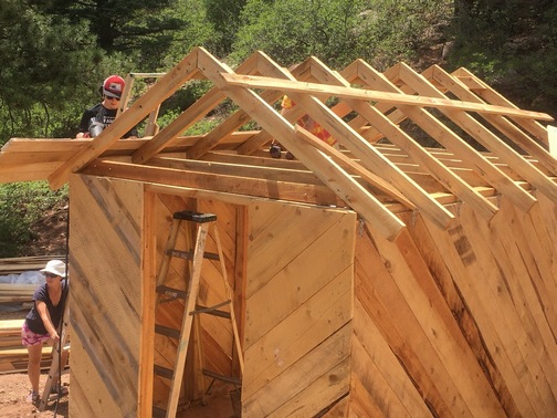 shed under construction